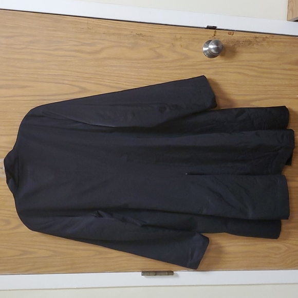 Eileen Fisher black satin coat Sz M - Picture 5 of 10